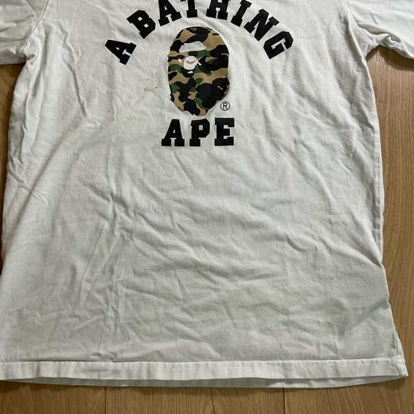 A BATHING APE 1ST CAMO COLLEGE TEE Size M - Picture 3 of 15